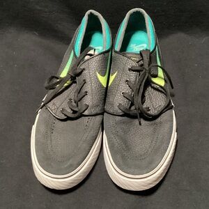 Nike SB Zoom Stefan Janoski Leather Black/Venom Green Sneakers